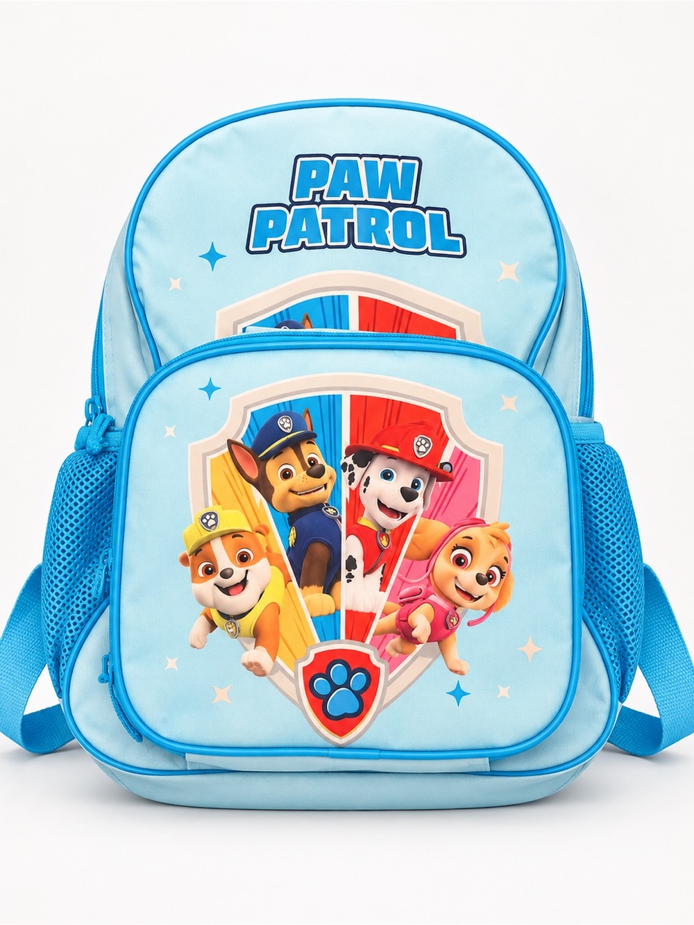 Paw Patrol Light Blue Kids Character Backpack with matching attachable lunch bag